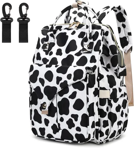 Miniatura 12 de Mochila de pañales de mariposa para bebés, niñas y niños, gran capacidad, multifuncional, impermeable, para maternidad, con correas para cochecito