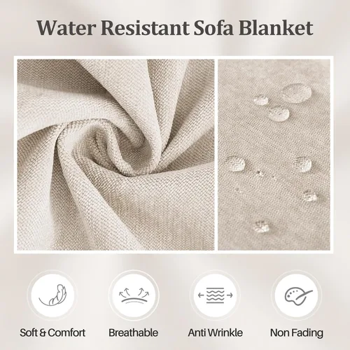 Miniatura 6 de Foreate Funda de sofá impermeable para mascotas, extra ancha, resistente al agua, lavable, para 3 cojines, a prueba de arañazos, para perros