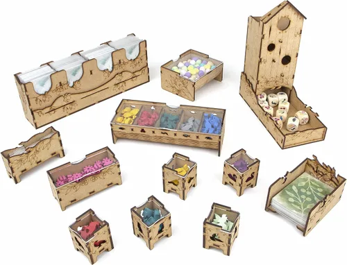 Miniatura 2 de Organizador TowerRex para Juego de Mesa Wingspan y Expansión Europea, Expansión Oceanía, Inserción de Almacenamiento, No para Asia