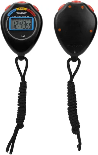 Miniatura 5 de Yctze Cronómetro electrónico deportivo profesional, perfecto para carreras, correr y nadar, temporizador para niños y adultos (negro)