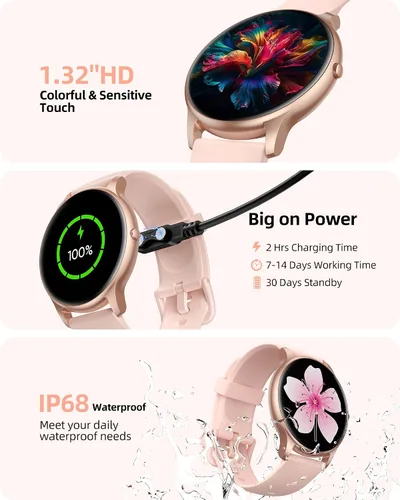 Miniatura 6 de Parsonver Paquete de reloj inteligente redondo PS01B con PS01G