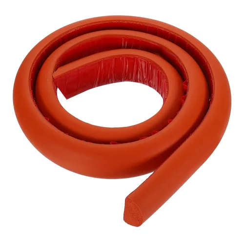 uxcell Varilla de espuma de 3.28 pies, relleno de juntas sólidas en forma de D de 1.18 x 0.59 pulgadas, tira de sellado de espuma para protector de