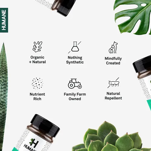 Miniatura 5 de Humane NutriDense - Alimentos para plantas de interior, fertilizante orgánico multiusos para plantas de interior (5 onzas)