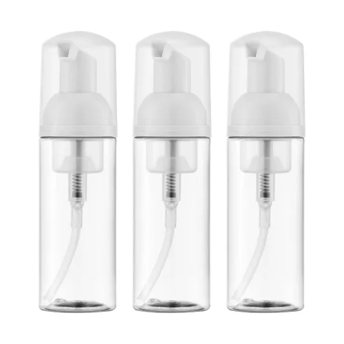 Miniatura 12 de Botella de espuma de 2 onzas, dispensador de bomba de espuma vacía para jabón de manos, limpiador de pestañas, champú para viajar, 10 Negro