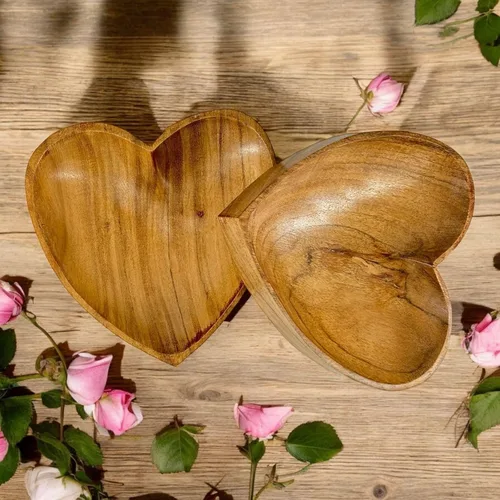 Miniatura 5 de Tazón para servir para el hogar, cocina, frutas, ensaladas, papas fritas, salsa/multipropósito/hecho a mano/madera natural de mango / madera natural