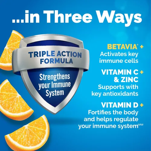 Miniatura 3 de Emergen-C Immune+ Apoyo Inmunológico de Triple Acción en Polvo, BetaVia (R), 1000 mg de Vitamina C, Vitaminas B, Vitamina D y Antioxidantes, Súper