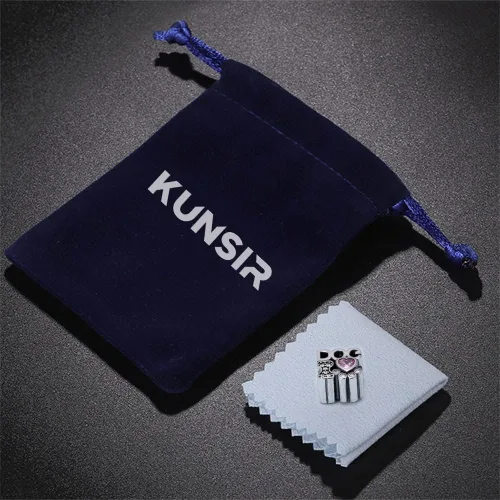 Miniatura 125 de KUNSIR Los abalorios se adaptan a pulseras Pandora para mujer, plata de ley 925, cuentas colgantes de joyería para niñas, dijes de feliz cumpleaños