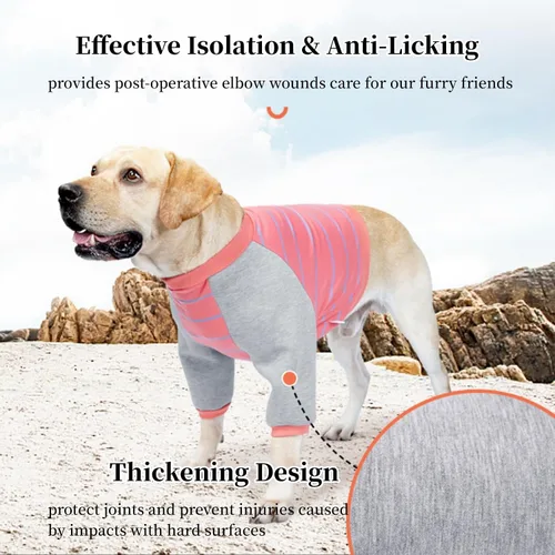 Miniatura 4 de Protector de codo de perro para callos, camisa de protección posoperatoria, ropa de traje de recuperación quirúrgica, tirantes de pierna delantera