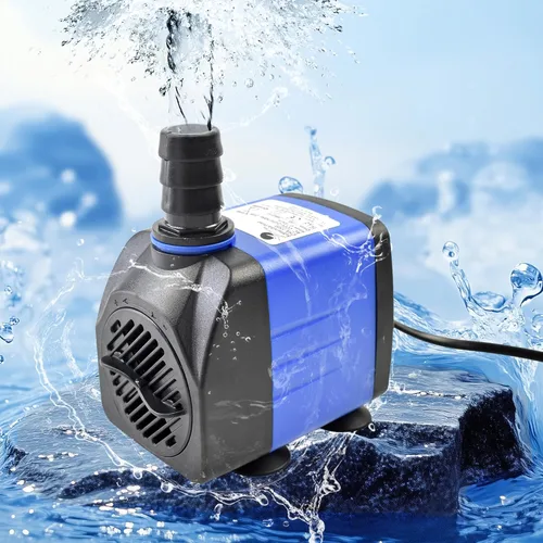 Miniatura 4 de CHANCS Bomba de agua sumergible 10W 158GPH AC 110V FishTank Bomba 4.1ft High Liftfor acuario hidroponía 10W x 600L/H