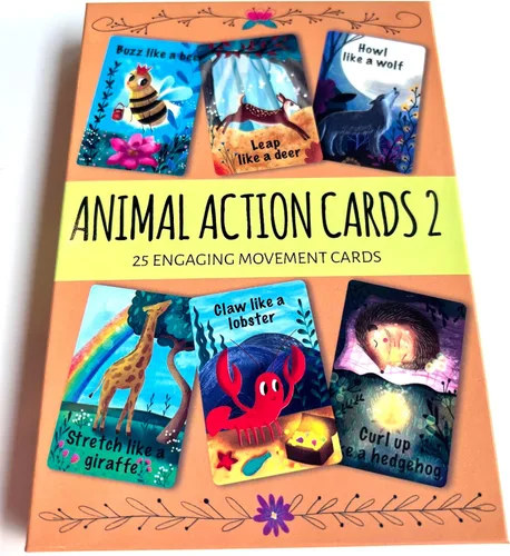 Miniatura 10 de Tarjetas de acción de animales de mango creativo (tarjetas de acción animal 1)