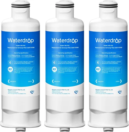 Miniatura 11 de Waterdrop Plus DA97-17376B Filtro de agua de repuesto para Samsung® HAF-QIN/EXP, DA97-08006C, Certificado NSF/ANSI 401&53&42&372 para filtro de agua