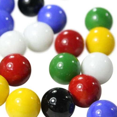 Miniatura 3 de Canicas de repuesto de juego de damas chinas y carreras de mármol de 0.551 in - 60 piezas