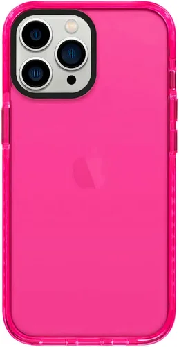 Funda transparente neón para iPhone 13 Pro Max, lindas fundas de diseño retro vibrante para mujeres, accesorios de los 80s, cubierta protectora para