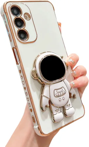 Miniatura 26 de phylla Funda de teléfono para Samsung Galaxy S22 Ultra de 6.8 pulgadas, funda de teléfono con soporte de astronauta chapado de lujo con bonito