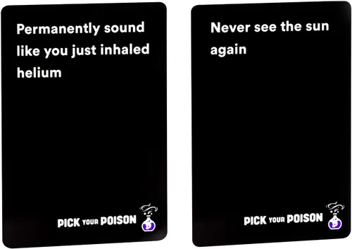 Miniatura 6 de Pick Your Poison Edición familiar – Divertido juego de fiesta "Would You Rather" para niños, adolescentes y adultos Divertido juego de cartas