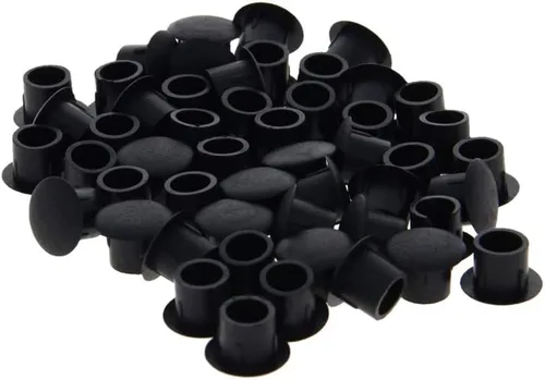Miniatura 10 de MroMax 20 tapas de rosca para cubrir tubos de plástico de 0.39 pulgadas de diámetro de agujero de 0.39 pulgadas, tapones para agujeros de clavija