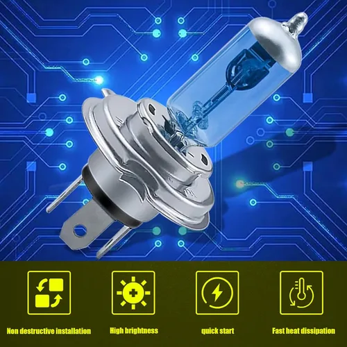 Miniatura 3 de 2 bombillas halógenas H7 antiniebla para automóvil, 12 V, 100 W, de alta potencia, enchufar y usar, cristal de cuarzo ultra brillante, haz alto