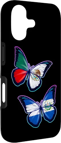 Miniatura 3 de El Salvador y México bicultural Roots - Carcasa para iPhone 17 (versión mariposa)