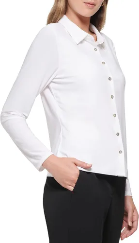 Miniatura 3 de Tommy Hilfiger Top de trabajo suave de manga larga para mujer