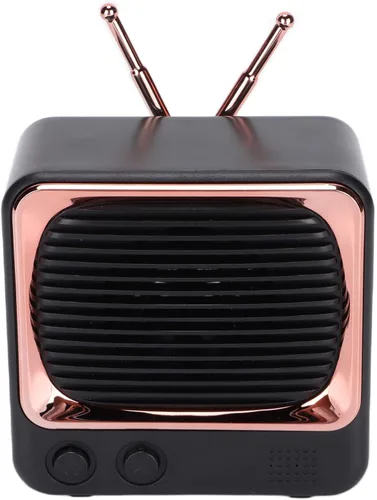 Miniatura 7 de SUNGOOYUE Altavoz inalámbrico BT 5.0 estilo retro TV, diseño macaron, plástico ABS, salida de 3 W, duración de batería de 8 a 9 horas, portátil