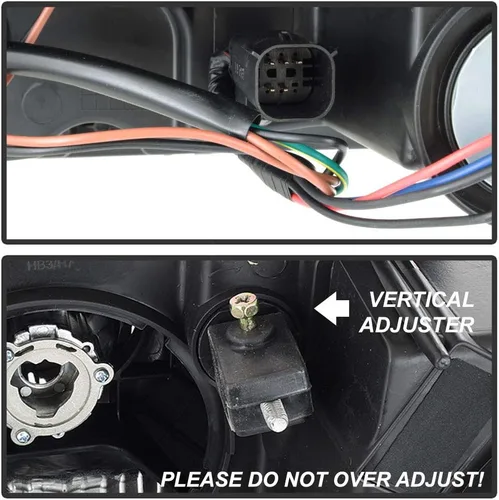 Miniatura 5 de ACANII - Para Chevy Colorado Pickup Truck 2015-2022 LED Tubo Negro Proyector Faros Delanteros, Conductor y Pasajero