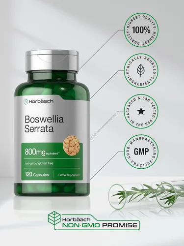Miniatura 6 de Horbäach Boswellia Serrata - Cápsulas de extracto 120 unidades Suplemento de hierbas Sin OMG, sin gluten