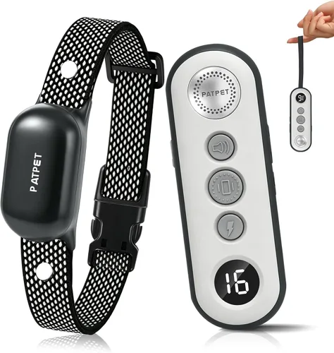 Miniatura 10 de PATPET Shock Collar for Dogs - 4000FT Dog Training Collar with Remote, IPX7 Waterproof 4 Modes(Beep/Vibration/Shock/Safe) Dog Shock Collar