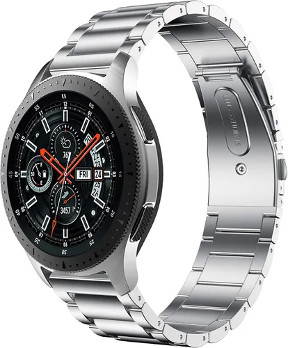 Correa de reloj para Galaxy Watch de 1.812 pulgadas/Galaxy Watch 3 de 1.772 pulgadas, 0.872 pulgadas, correa de reloj de acero inoxidable para Gear