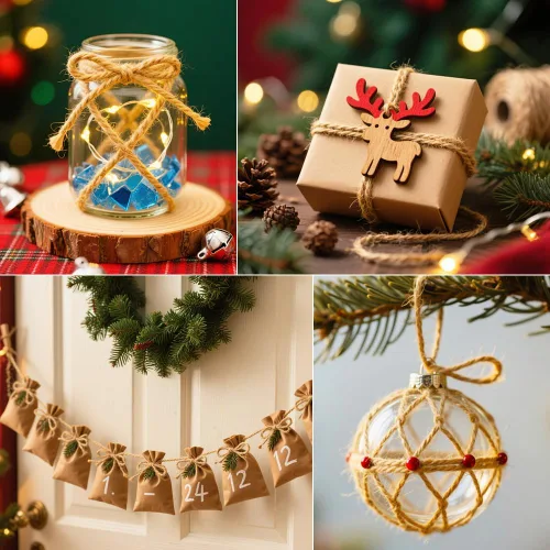 Miniatura 5 de Tenn Well Hilo de yute natural, 300 metros, cuerda de yute de 2 mm para manualidades y jardinería, hilo de yute marrón para envoltorios de regalo