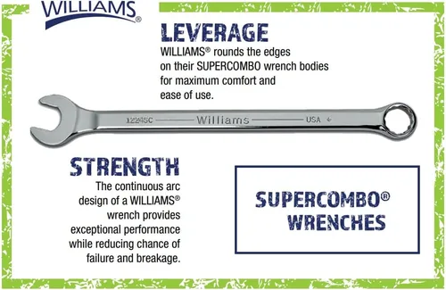 Miniatura 5 de Williams 1208SC llave combinada súper combo, 1/4 pulgada