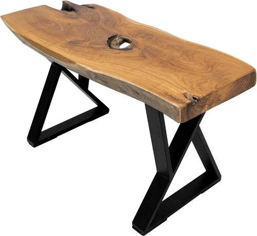 Miniatura 6 de Patas de mesa de metal resistentes de 16 pulgadas de alto, patas negras de hierro industrial, tubo cuadrado tipo Z, patas resistentes para muebles