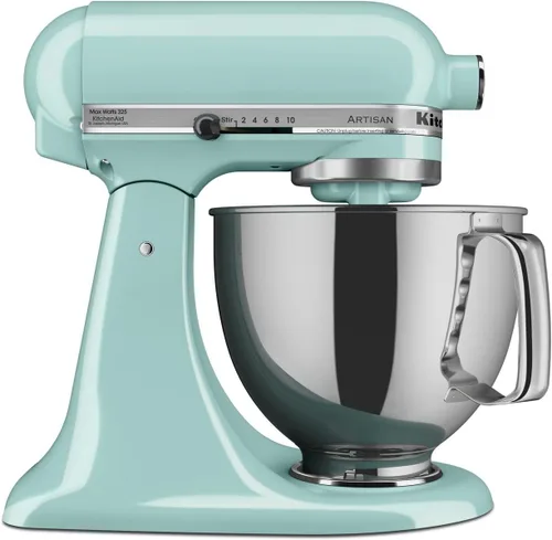 Miniatura 21 de KitchenAid Artisan Series KSM150PS, mezclador de pie con cabezal inclinable de 5 cuartos de galón con escudo de vertido KSM150PS, pistacho