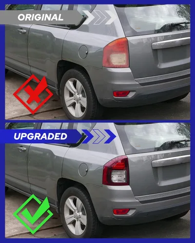 Miniatura 3 de AUTOONE - Para 2014 2015 2016 2017 Jeep Compass luces traseras de fábrica con bombillas, lado del conductor (LH)