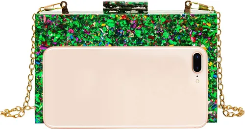 Miniatura 3 de LETODE Bolsos de mano de acrílico, bolso de plexiglás para mujer