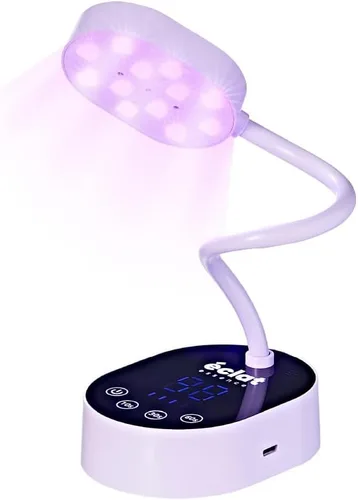 Miniatura 5 de Éclat Lámpara de curado flash para esmalte de uñas de gel de 36 W, recargable con mini luz LED, secadora de uñas inalámbrica con 4 temporizadores