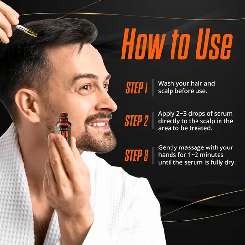 Miniatura 5 de Abera Suero para el crecimiento del cabello para la pérdida del cabello, tratamiento natural para el crecimiento del cabello y la barba con biotina