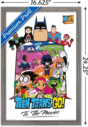 Miniatura 3 de Trends International DC Comics Movie Teen Titans Go! To The Movies - Póster de pared de collage, 22.4 pulgadas de largo x 14.7 pulgadas, versión