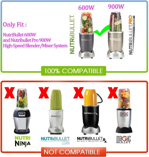 Miniatura 2 de [ACTUALIZACIÓN] Piezas de repuesto para licuadora NutriBullet 600w 900w Blender