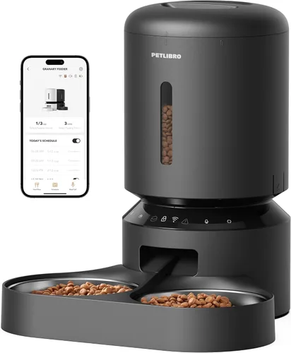 Miniatura 12 de PETLIBRO Comedero Automático para Gatos, Dispensador de Comida para Mascotas con Preservación de Frescura, Comederos Temporizados para Gatos