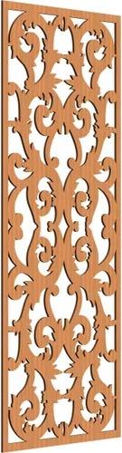 Miniatura 156 de Meadville Paneles decorativos de pared de madera con calado, 9 3/8 pulgadas de ancho x 24 3/8 pulgadas de alto x 1/4 de alto, aliso