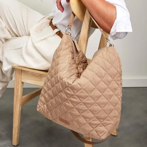 Miniatura 5 de Vera Bradley Bolso de hombro Hobo de gran tamaño de sarga de alto rendimiento