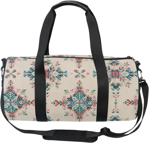 Miniatura 6 de Bolsa de gimnasio para mujeres y hombres, pequeña bolsa de lona para viajes, deportes, vacaciones, fin de semana, durante la noche, playa, bolsa