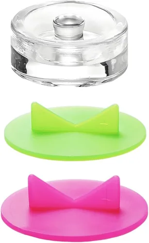 Miniatura 2 de Kit de fermentación de silicona, 1 vaso de peso+2 AirLock para tarros de masón de boca ancha, fermentación de chucrut de verduras con fácil agarre