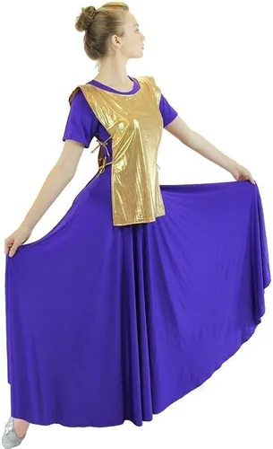 Miniatura 2 de danzcue Womens poliéster efod Dance parte superior