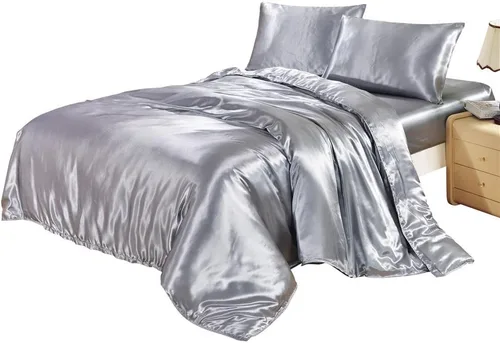 Miniatura 9 de Bedding-Hotel - Juego de funda de edredón de calidad de hotel con lazos de cremallera ocultos, 3 piezas (1 funda de edredón, 2 fundas de almohada)