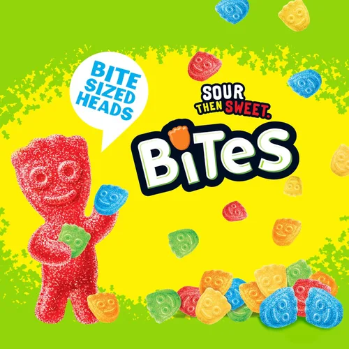 Miniatura 4 de SOUR PATCH KIDS Bites Soft & Chewy Candy, caramelos a granel, 12 bolsas de 12 oz