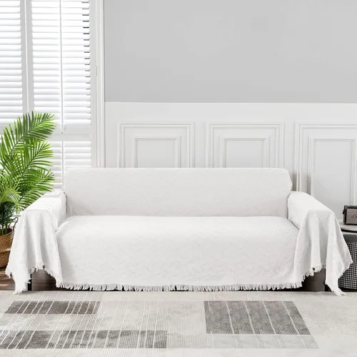 Miniatura 22 de MEETSKY Fundas para Sofá Cubiertas para Sofá Pequeño Fundas para Sofá para Loveseat/Silla/Futón Reclinable Protector de Sofá Lavable Decorativo