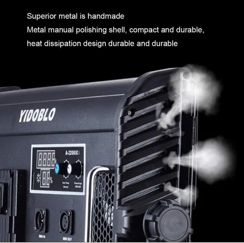 Miniatura 8 de 70W A-2200IX CRI 96+ LED Panel/Barndoor/LCD Display Video Iluminación (A-2200IX)