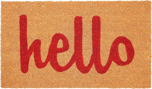 Miniatura 13 de Calloway Mills Script Hello Felpudo (negro/natural, 24 x 48 pulgadas)