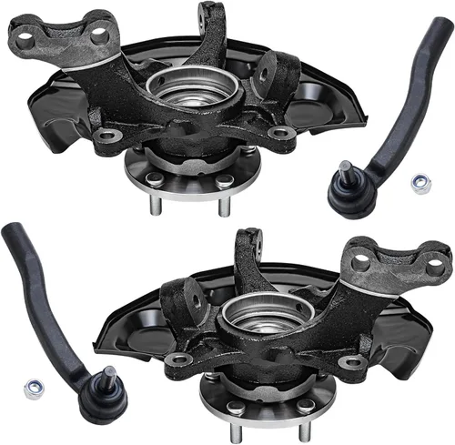 Miniatura 22 de Detroit Axle - Conjunto de manguetas de dirección delanteras de 2 piezas para Hyundai Accent 06-11, 2 manguetas de dirección y conjunto de buje
